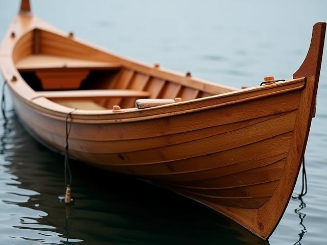 伝統的な日本様式の木造漁船